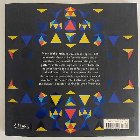 Golden Ratio Coloring Book & Mathematical Patterns Inspired by Nature & Art - Picture 3 of 9